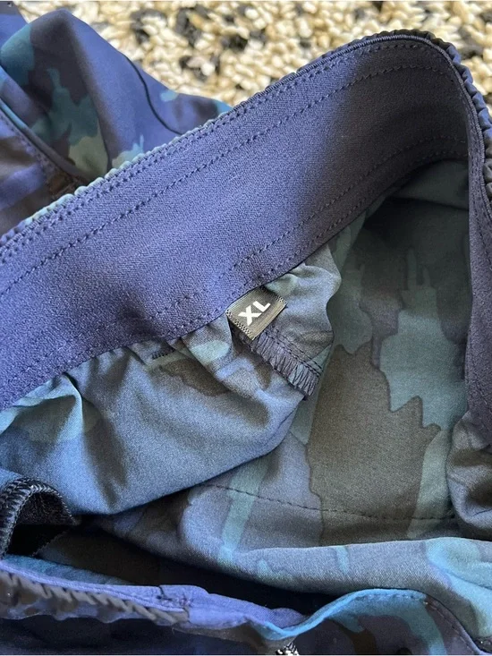 Legends Luka Shorts Blue Camo Unlined Drawstring Stretch Gym Athletic Men’s XL - Picture 9 of 16